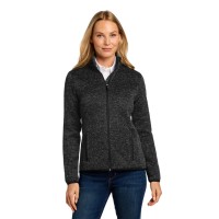 Port Authority® Ladies Sweater Fleece Jacket