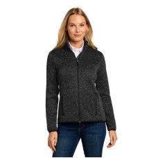 Port Authority® Ladies Sweater Fleece Jacket Port Authority® Ladies Sweater Fleece Jacket