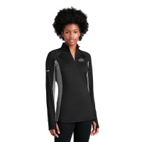 Sport-Tek® Women's Sport-Wick® Stretch Contrast 1/4-Zip Pullover
